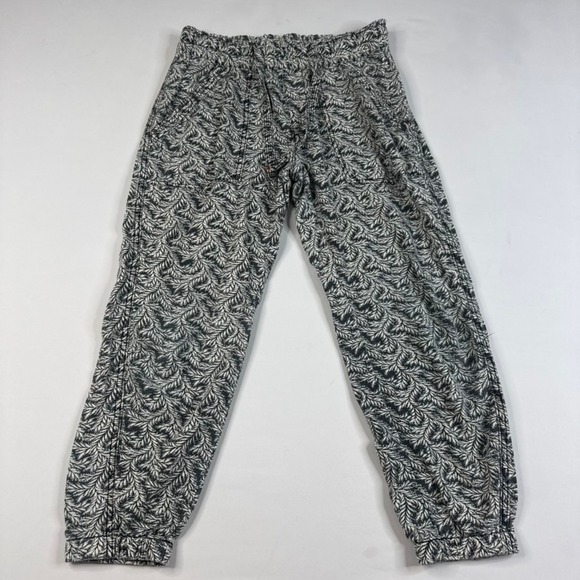 Anthropologie Pants - Anthropologie Rhys Utility Jogger Pants Women XSP Black White Linen Blend Floral